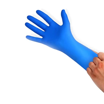 

100PCs/Box Disposable Gloves Blue Waterproof Allergy Free Disposable Latex Gloves For Home Cleaning /Food/Rubber/Garden Gloves