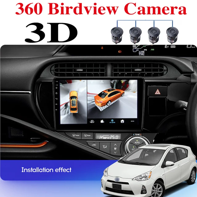 $US $505.80 For TOYOTA Aqua Prius C NHP Car Multimedia GPS Radio Navigation NAVI Player Integrated CarPlay 360 BirdView 3D