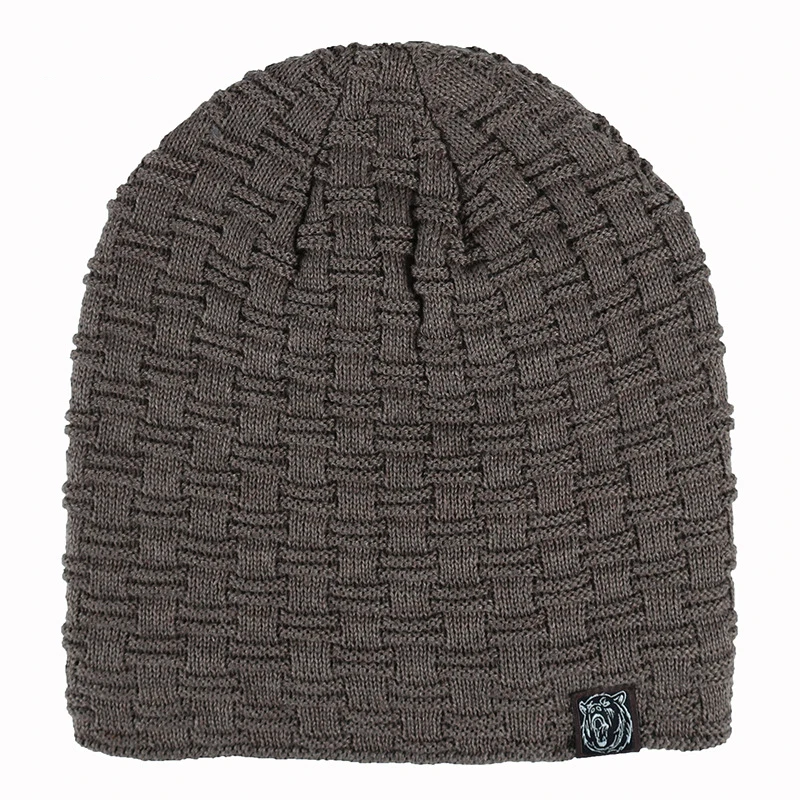 YGYEEG Skullies новые мужские вязаные плюс бархатные толстые зимние шапки теплые и удобные унисекс шапки бини уличная теплая утолщенная шапка