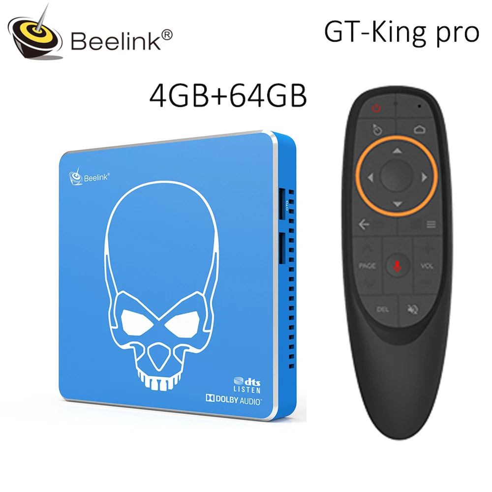 Beelink GT-King PRO Android Tv Box 4GB64GB 2,4G/5,8G wifi Amlogic S922X LAN 1000M Bluetooth 4.11080p телеприставка VS UGOOS AM6 PRO
