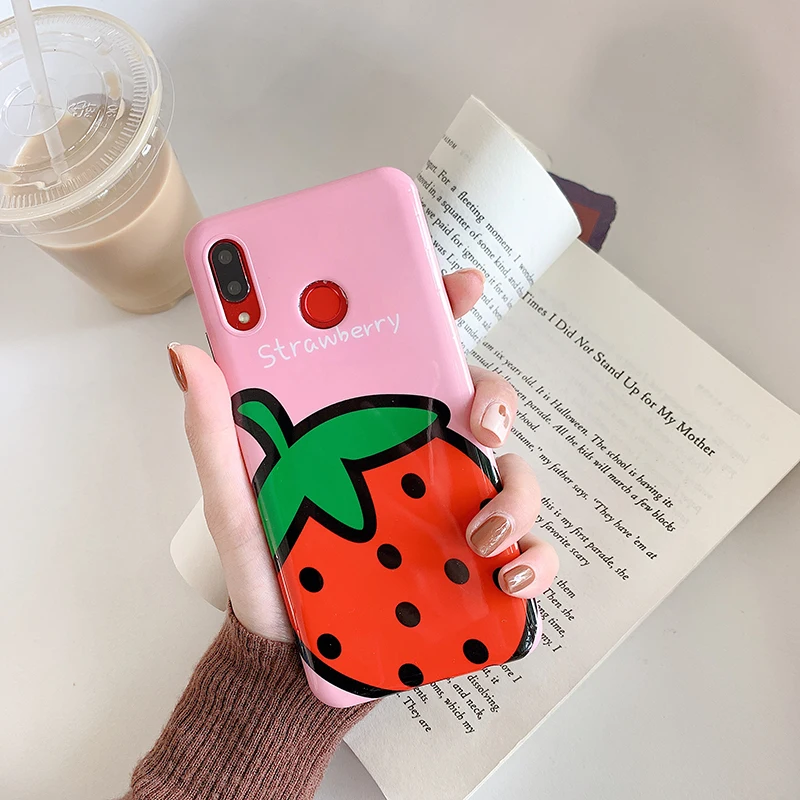 Чехлы для телефонов huawei P30 P20 Pro mate 20 Pro глянцевый фрукты IMD мягкий чехол для Honor 10 20Pro Nova 3 3i 4 5Pro задняя крышка fundas capa