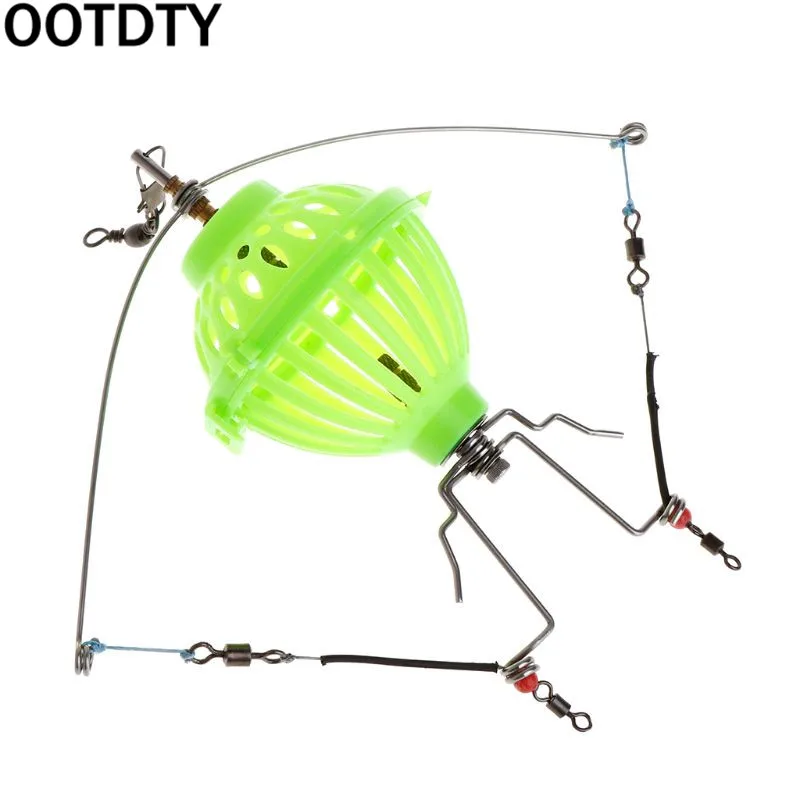 

1Pc Fishing Alarm Automatic Launcher Spring Up Bait Lure Cage Multi Functional Lazy Pitcher Trap Feeder Tackle Accessories