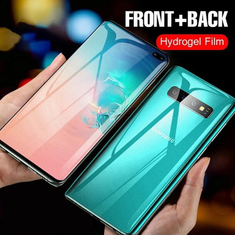 Full Cover Hydrogel Film For Samsung Galaxy S23 S21 S20 FE S22 S9 S10 Plus Screen Protector Note 20 Ultra 8 9 10 S10e Not Glass