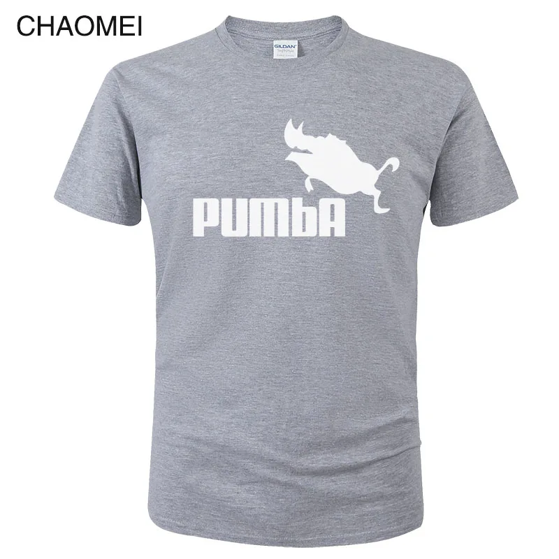 Хлопковая забавная футболка, милые футболки, Homme Pumba, футболка для мужчин и женщин, топы с короткими рукавами, крутая летняя модная футболка с принтом, C91 - Цвет: 23