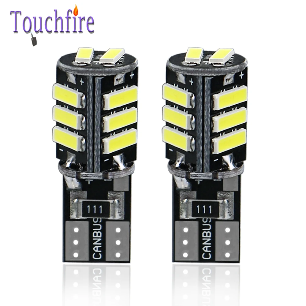 50 шт. T10 W5W светодиодная автомобильная лампа 7020 11SMD Canbus Авто Внутренняя Лицензия плиты светильник Клин светильник s лампы белого и синего цвета желтый 12V