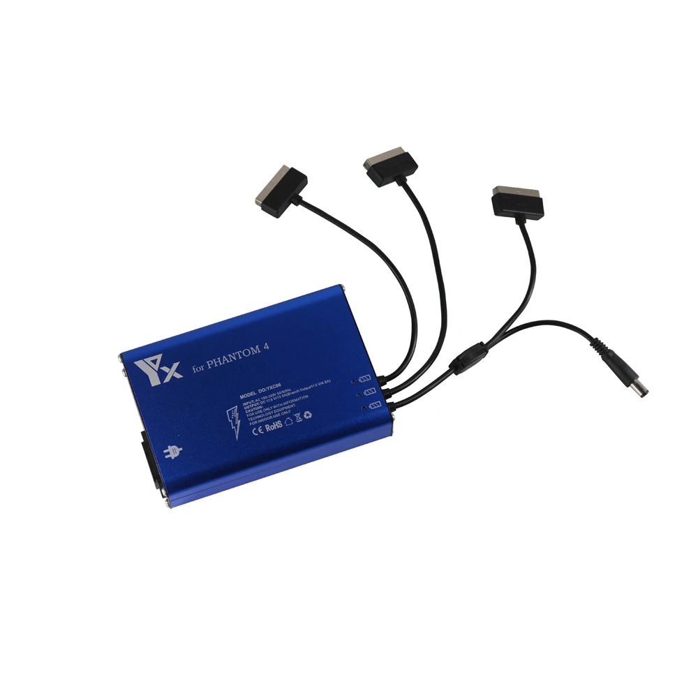 4 em 1 Hub de Energia para Dji Novo Inteligente Paralelo Fantasma Avançado Drone Bateria Controle Remoto Carregador Rápido Peças 44pro - Image 3