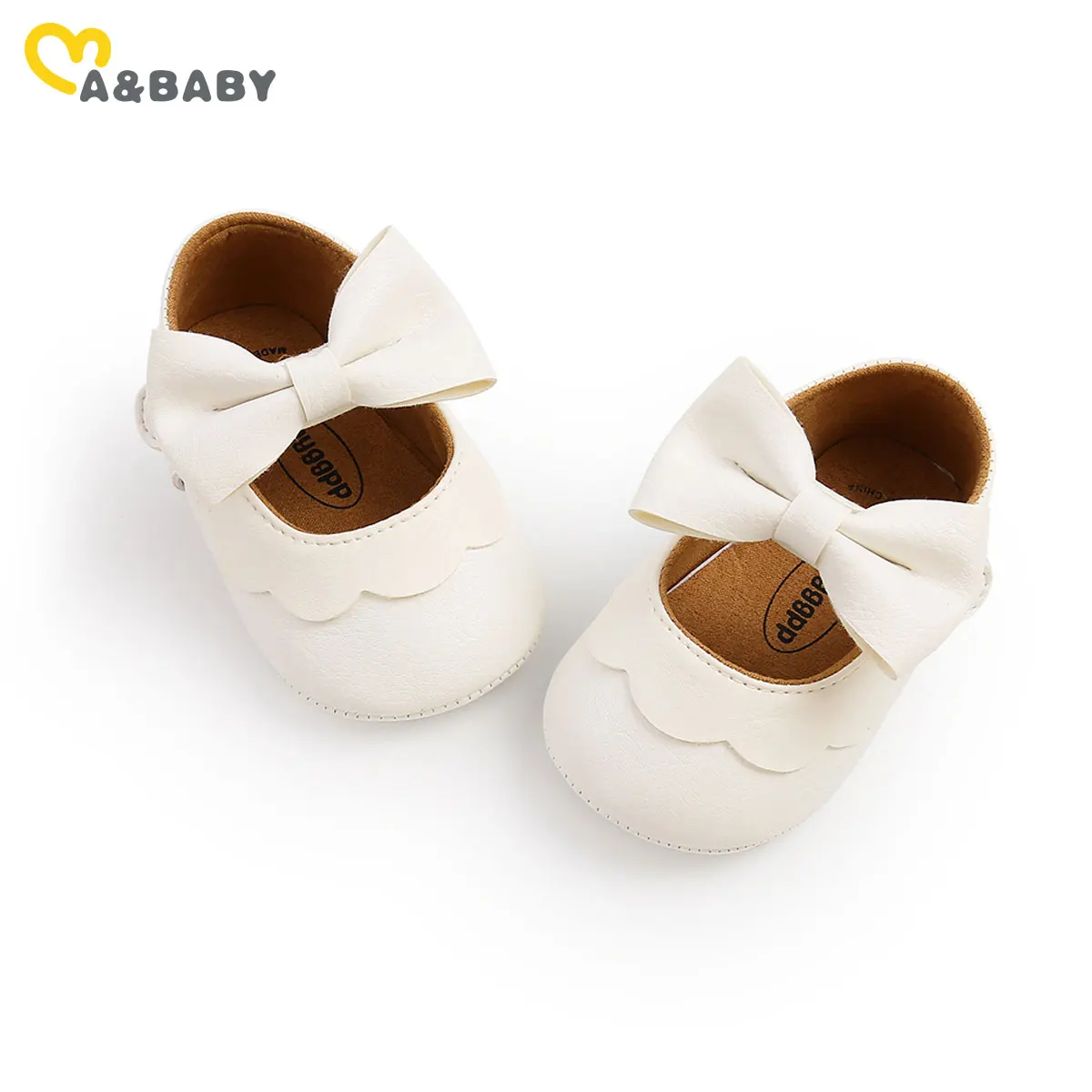 

Ma&Baby 0-18M Princess Newborn Infant Baby Girls Shoes Pu Leather Bow First Walkers Toddler Baby Girl Anti-Slip Shoes Birthday