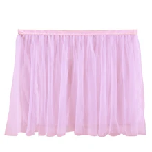 1 шт., скатерть на стол, юбка для стола, тюлевые скатерти и салфетки для свадьбы, декоративный для Бэйби шауэра вечерние юбки для стола, ing Home Textile S