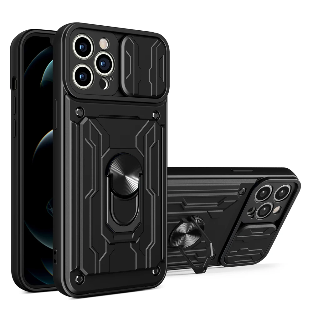 KEYSION Shockproof Case for iPhone 13 12 11 Pro Max With Card Slot Ring Stand Camera Protection Phone Cover for iPhone XR XS Max magsafe amazon
