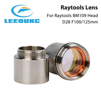 

LEEOUKC Raytools BM109 Collimating&Focusing Lens D28 F100 F125mm with Lens Holder for Raytools Laser Cutting Head BM109 1.5KW