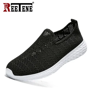 

REETENE Summer Lightweight Men'S Shoes Casual Breathable Men Shoes Comfort Sneakers For Men Soft Bottom Non-Slip Male Shoes
