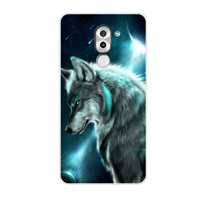 Светло-голубой Силиконовый чехол для телефона для Huawei honor 6X чехол для honor 6X чехол мягкий, ТПУ чехол для телефона Полный 360 Защитный - Цвет: Светло-голубой
