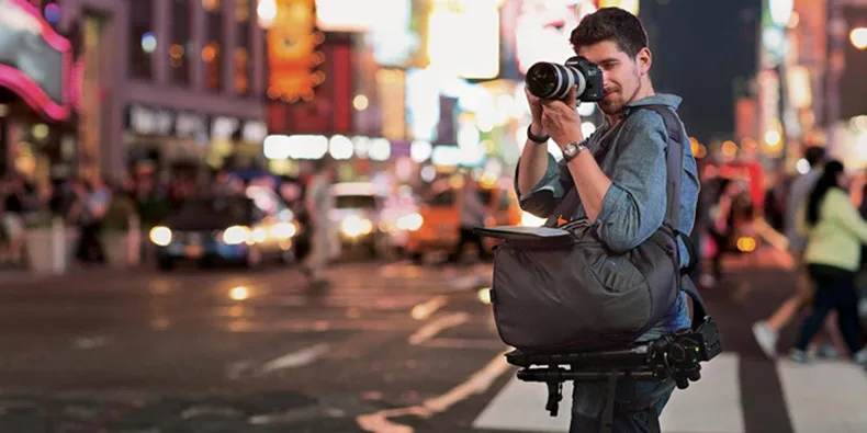 LOWEPRO транзита рюкзак 350AW для зеркальной однообъективной камеры Камера рюкзак чехол, серый