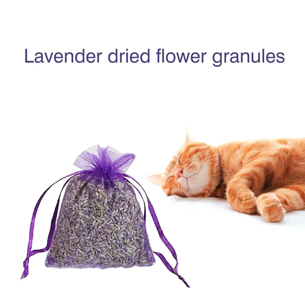 15Pcs Lavender Scented Sachets Bag Organza Bags Dried Flower Sachet Bags Aromatherapy Car Room Air Refreshing Sachet