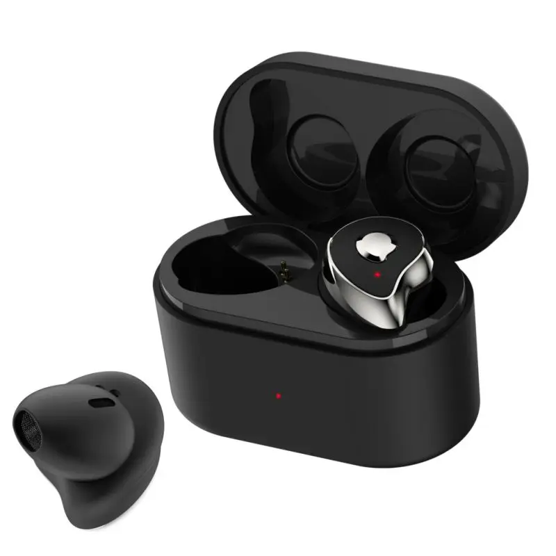 SE-6 Tws беспроводные Bluetooth наушники мини стерео бас наушники спортивные наушники с зарядным устройством для iPhone Xiaomi huawei - Цвет: Черный
