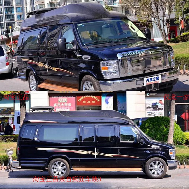 

RV Custom Sticker Sticker Door Body Exterior Modification Decorative Flower Strip For Ford E350