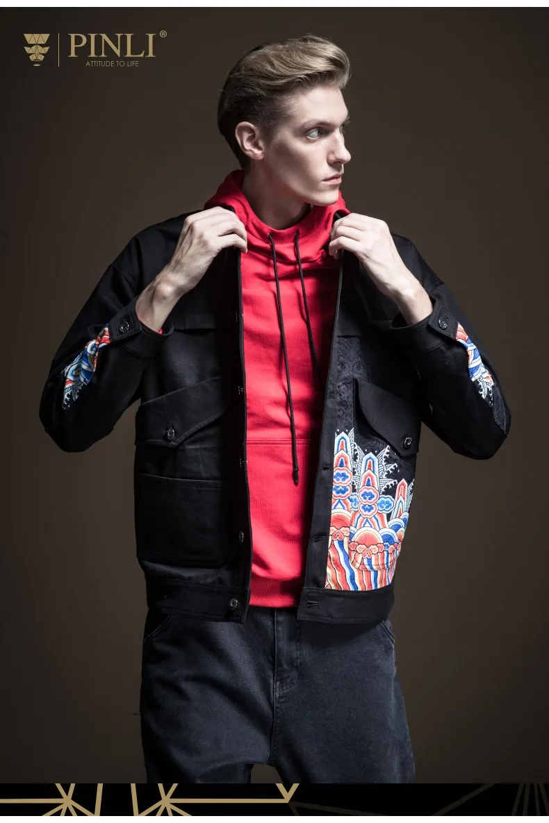 Jaqueta Masculino Real Pinli продукт, сделанный осенью, новая мужская куртка для досуга, ингредиент печати B193404350