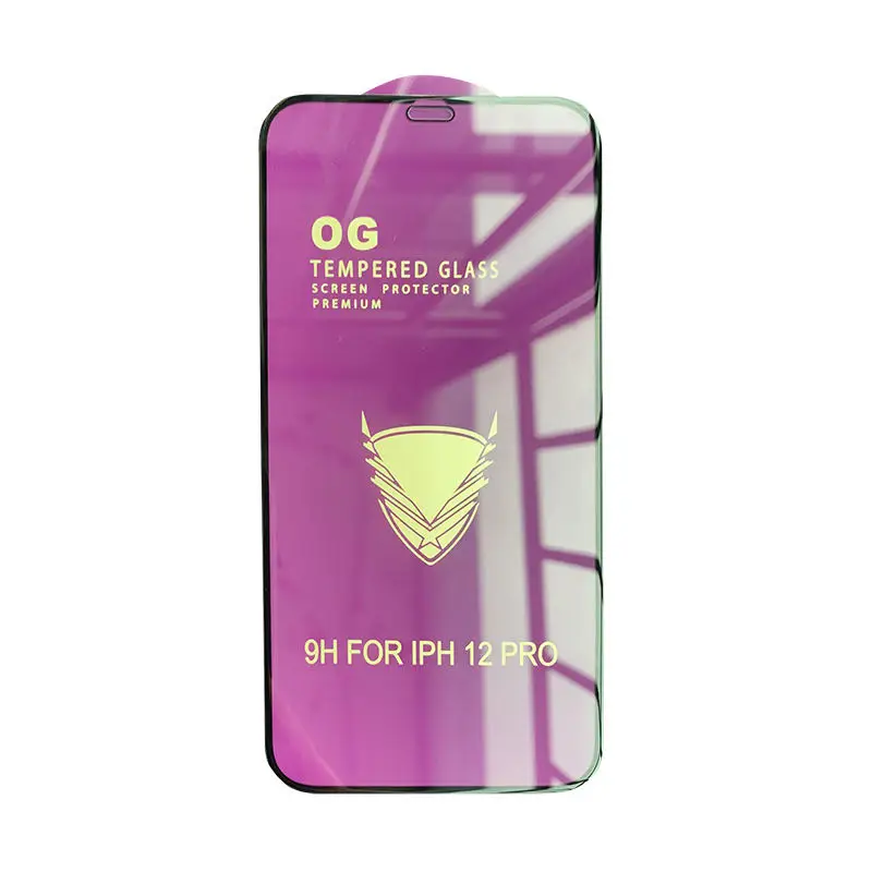 25 PCS Golden Armor OG Curved Full Glue Tempered Glass Screen protector For iPhone 12 mini 12pro max 11pro XR 78 plus