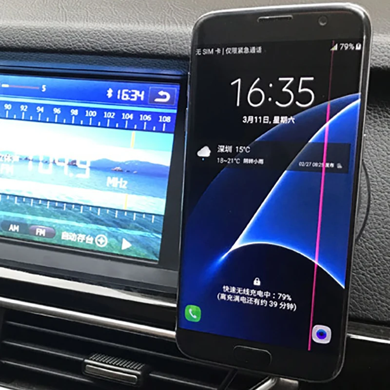 Магнитное Qi Беспроводное Автомобильное зарядное устройство для samsung Note5 Note7 держатель крепление на вентиляционное отверстие для iPhone x/xs max/8/8 plus huawei p30