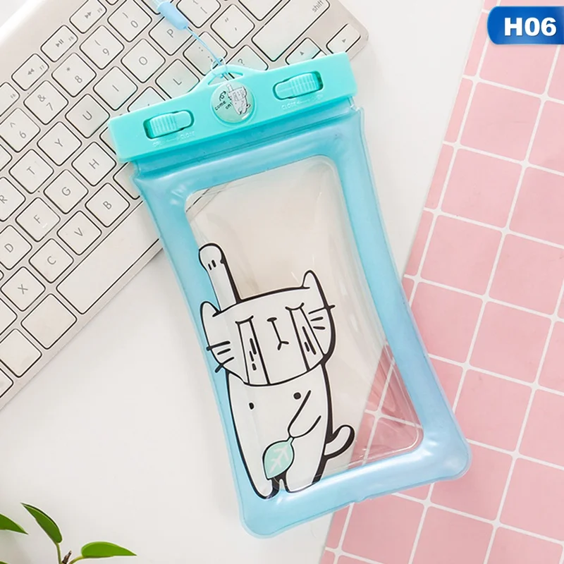 Плавательный Телефон Подушка безопасности мультфильм Единорог Водонепроницаемый пляж пыленепроницаемый портативный подвесной защитный чехол мобильный телефон оболочка