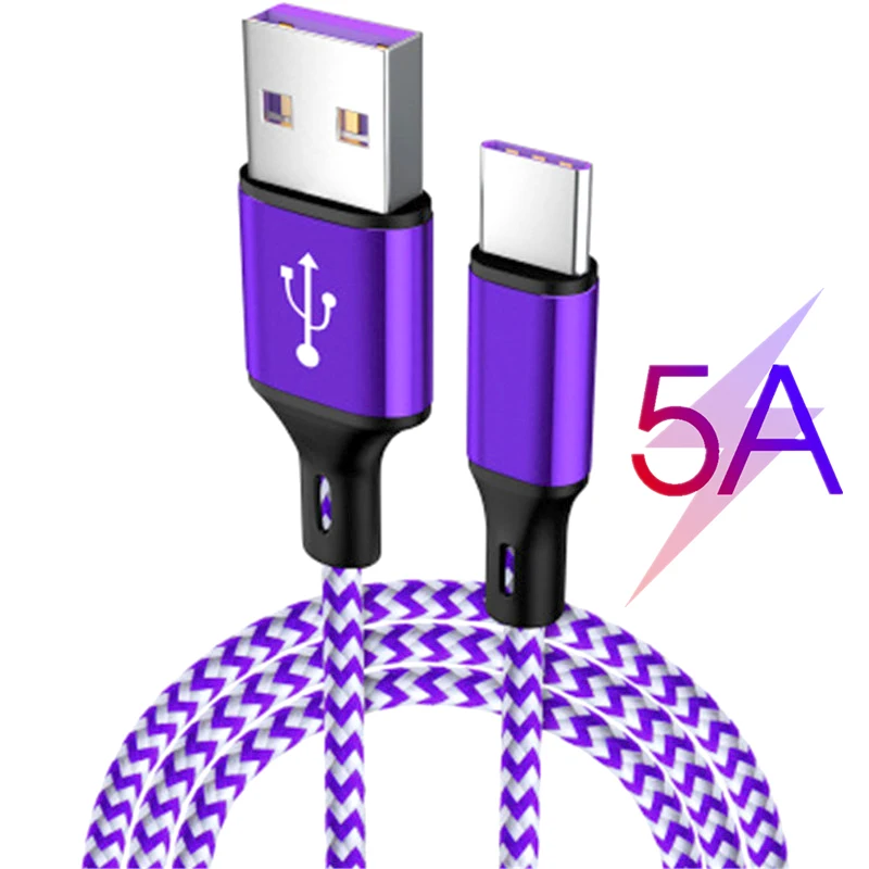 5А usb type-C кабель для быстрой зарядки для huawei P30 mate 20 Pro Xiaomi Mi 9 htc для samsung S9 S10 Plus зарядное устройство для мобильного телефона