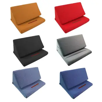 

Cotton And Linen Trigone Folding Tablet PC Reading Scaffold Cloth Label Pocket For IPad Pillow Lable Holder