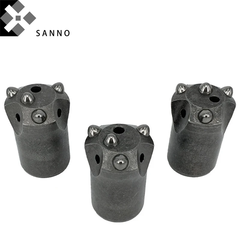 3pcs  4 Teeth taper button bits, mining drill bits for rock drilling and mining 30mm -42mm hard spherical cemented (2)