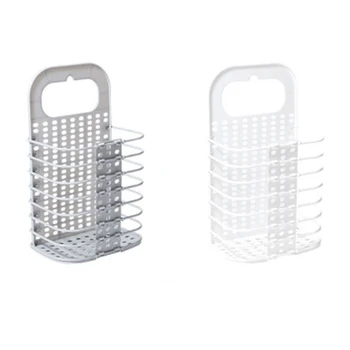 

Foldable Laundry Basket Toy Plastic Storage Basket Household Wall Hanging Laundry Basket