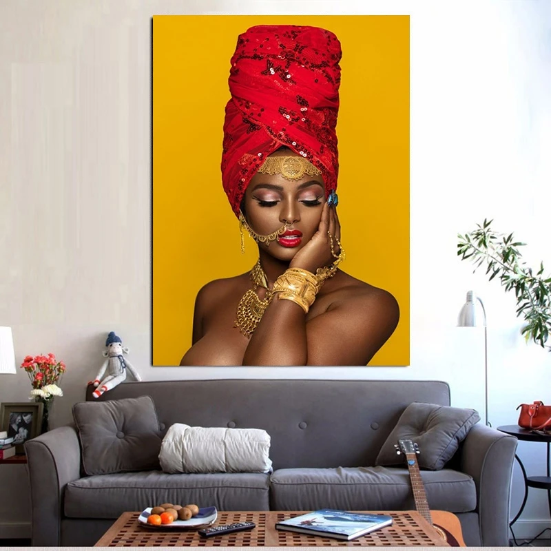 Черно золотые сексуальные губы обнаженные африканские фотообои и принты