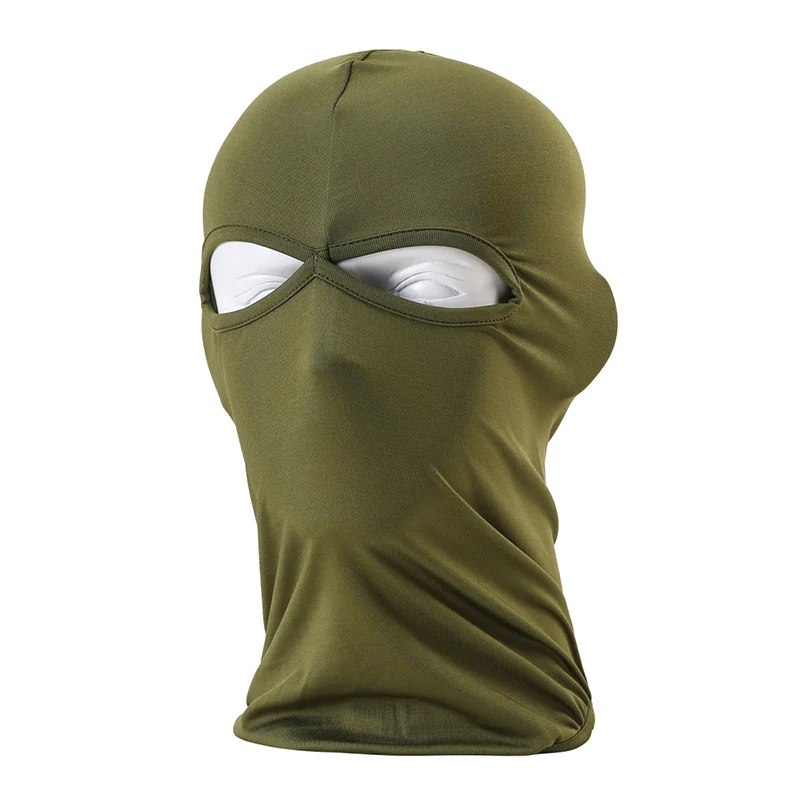 Шлем из лайкры ткань Cs маска капюшон ветрозащитный Противопыльный Спорт на открытом воздухе влагоотводящий горный альпинистский головной убор маска - Цвет: ArmyGreen