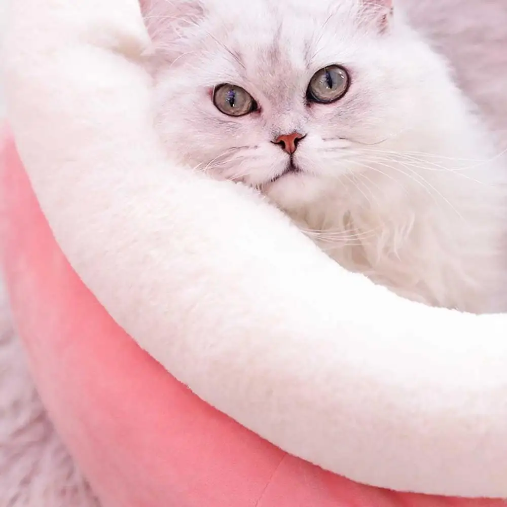 Coussin чат модная собачья кровать питомник маленький для кошек домашних животных щенков Круглая Кровать дом мягкий теплый коврик Гнездо#2O07