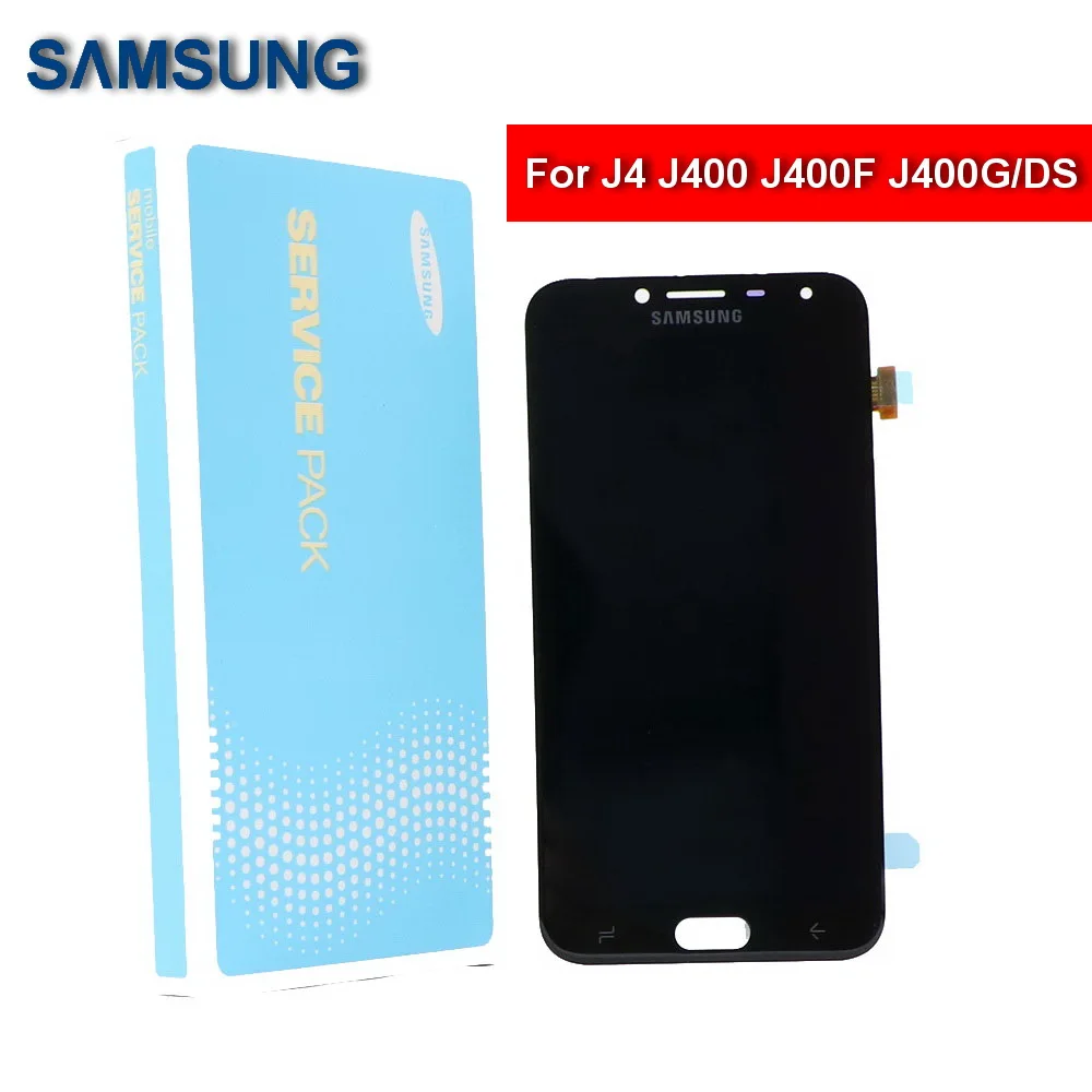 Супер AMOLED J400 ЖК-экран для samsung Galaxy J4 J400 J400F SM-J400F J400G/DS телефон дисплей сенсорный экран дигитайзер