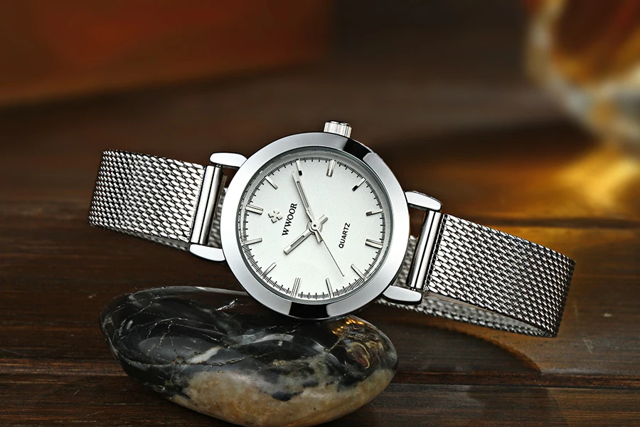 Mode décontracté femme montre résistant à l'eau femme montre-Bracelet en acier inoxydable dames Quartz Bracelet montre fille cadeau_voghion.com