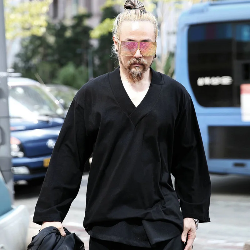 

Creative-Autumn Clothing T-shirt Japanese-style Men'S Wear Korean-style Popular Brand MEN'S Long-sleeved T-shirt Clothing