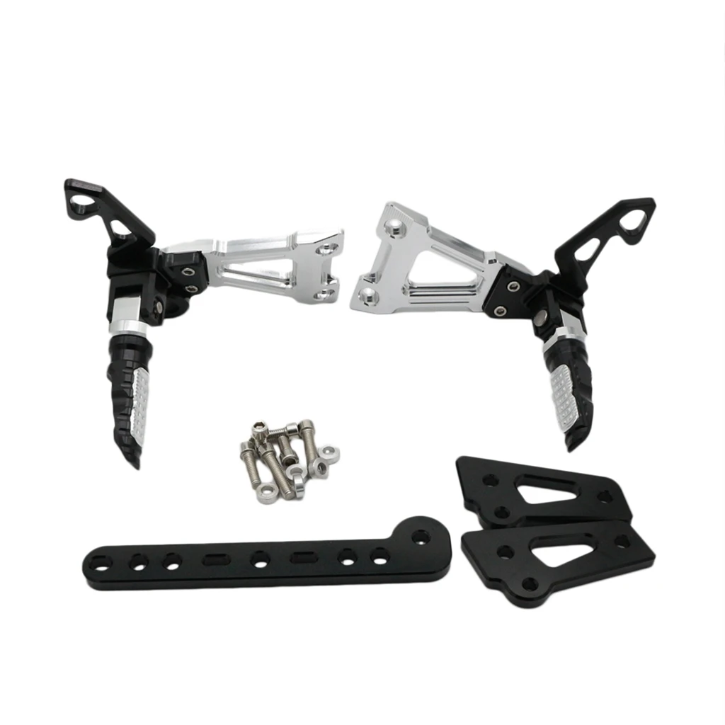 Мотоцикл с ЧПУ Rearset подножка Педали Набор для Yamaha RC150 LC150 - Цвет: Черный
