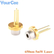 2 pces 650nm 5mw laser módulo de diodo cor vermelha para-18 diy laser sensor de diodo 2.2-2.4v led design eletrônico