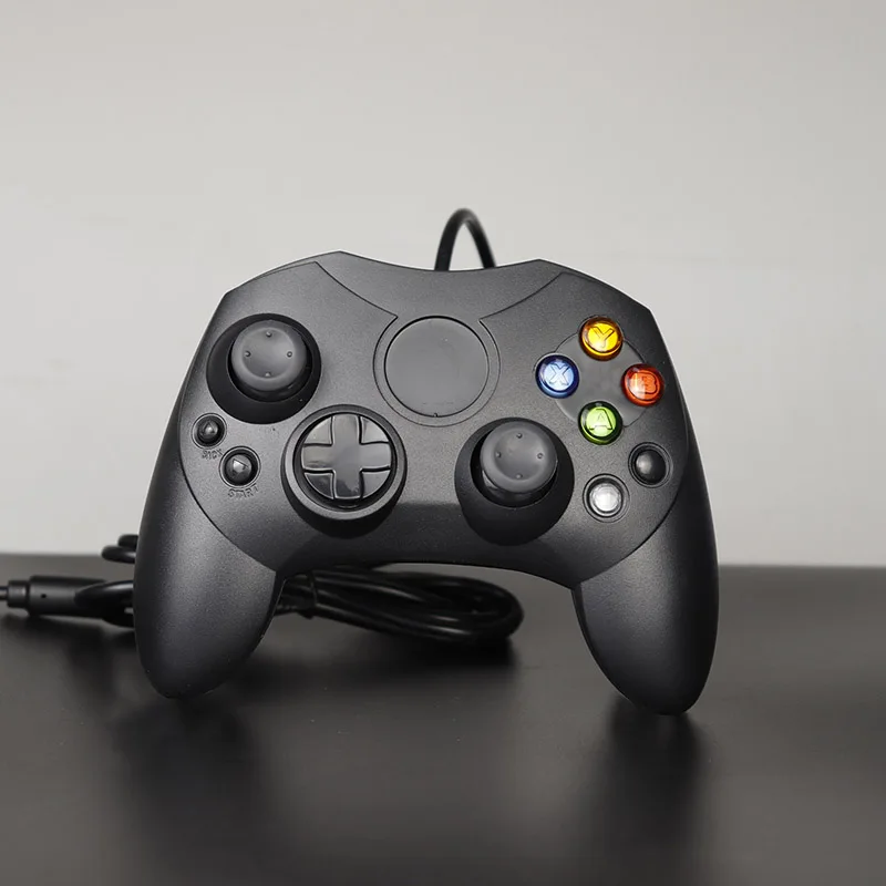 Classico Controller Joypad cablato per XBOX Gamepad Retro Joystick Controle nero per Controller di Xbox originale Microsoft