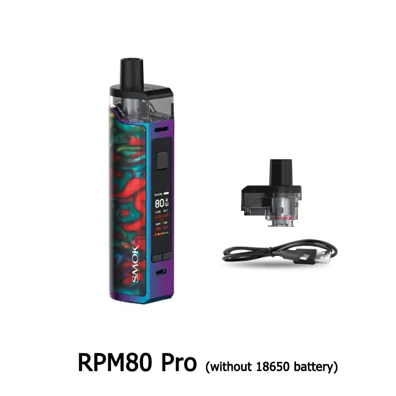 7-color (Pro) Комплект SMOK RPM80 PRO& RPM80 Pod Vape kit 3000 мАч батарея 5 мл картридж RPM80 RPM RPM80 RGC Pod электронная сигарета испаритель VS RPM40 - Цвет: 7-color (Pro)