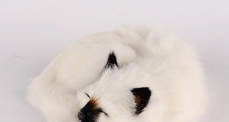 Kawaii реалистичный сон кошки плюшевые куклы Детские животные модели игрушек домашний мех анимальный декор орнамент Рождественский подарок на день рождения