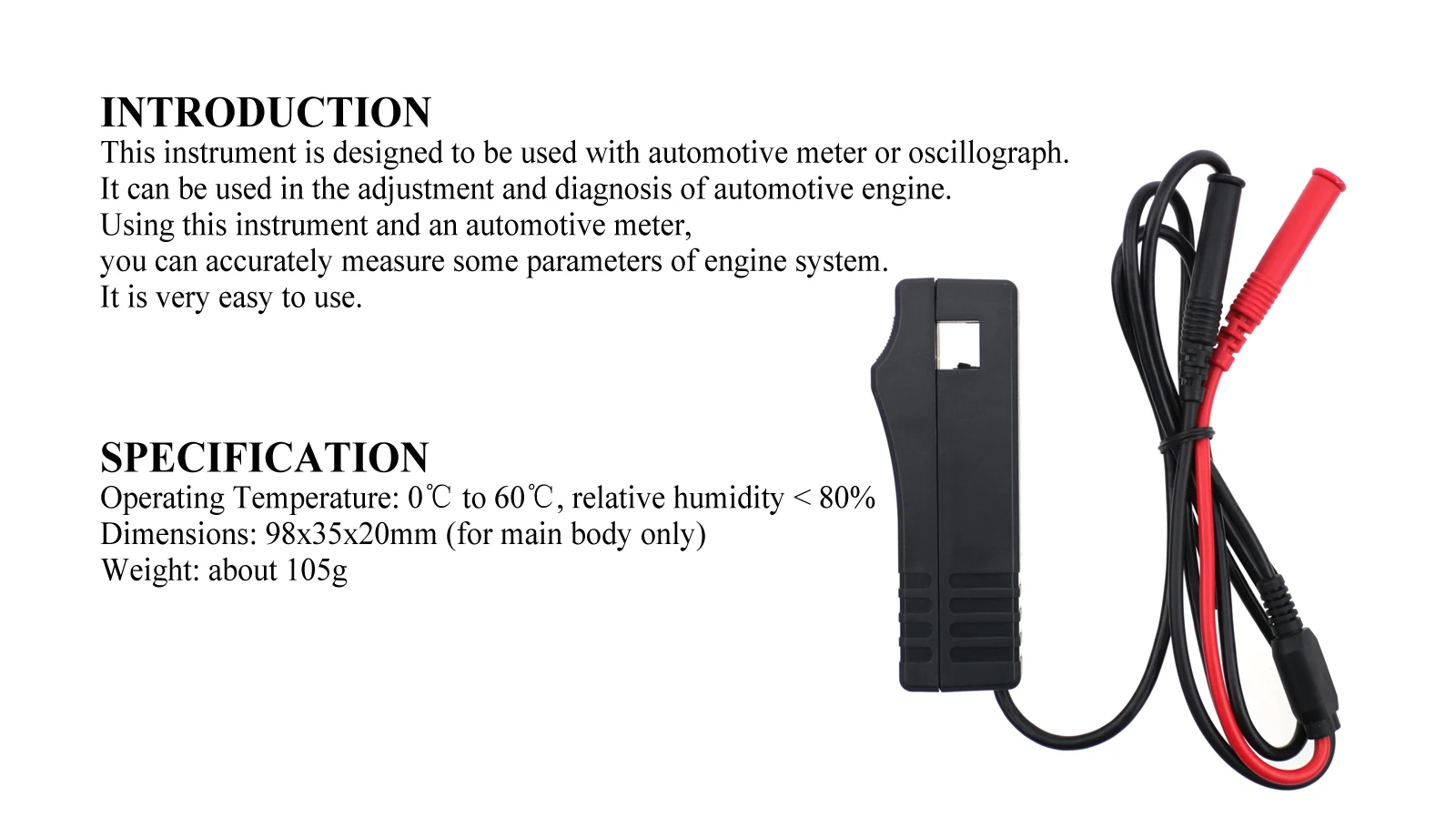 Automotive Engine System Signal Pro Inductive Pickup Lead Set Clamp