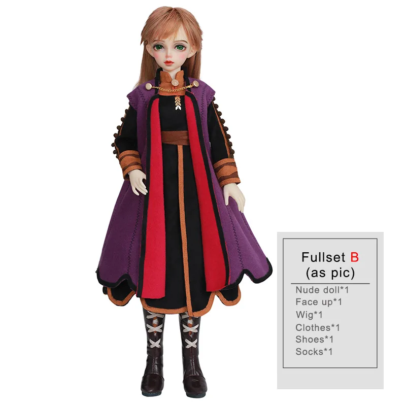 Новое поступление, кукла Minifee Rens Fairyline Fairyland BJD SD 1/4, игрушки для мальчиков и девочек, глаза, высокое качество, подарок, смола, аниме FL - Цвет: Fullset As pic B