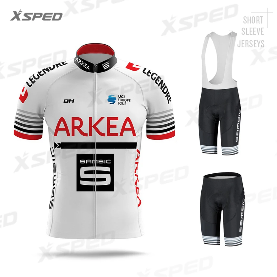 ARKEA Pro Team Мужская одежда для велоспорта короткий рукав Джерси набор BH комплект