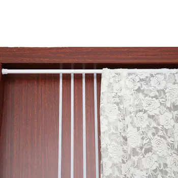 

Extendable Spring Telescopic Shower Bathroom Window Curtain Rail Loaded Pole Rod 55-90cm Shower Curtain Rail