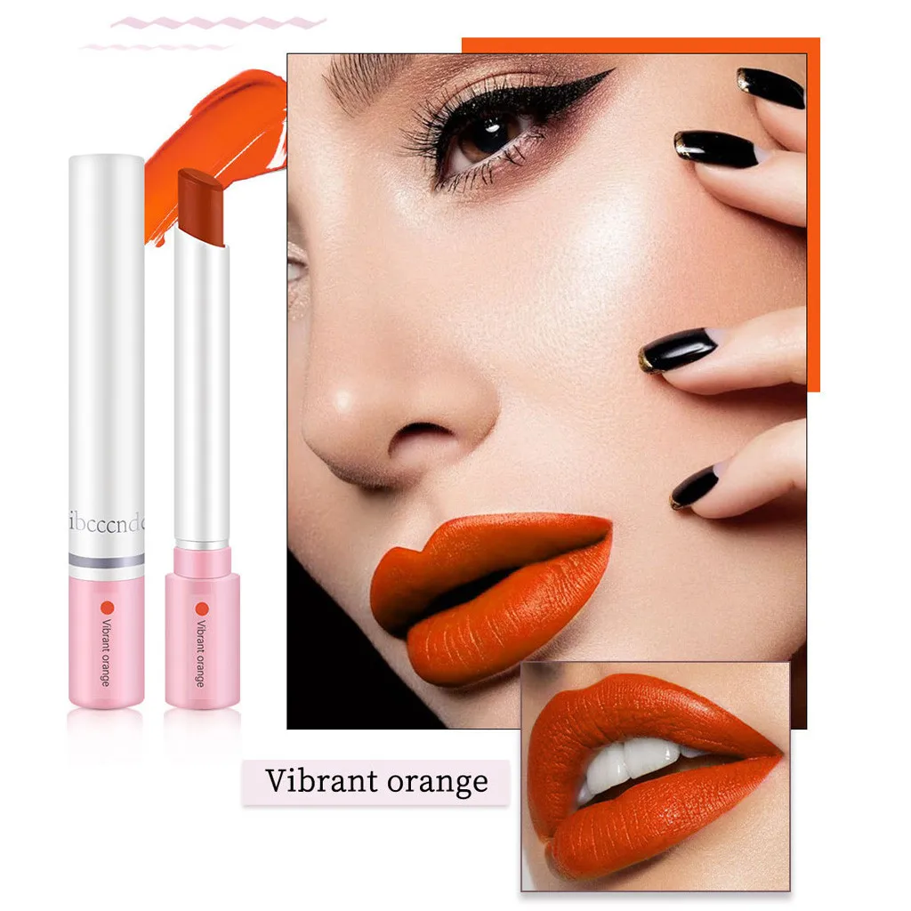 IBCCCNDC Matte Cigarette Lipstick Pack Set 4 Colors Lip Stick Long Lasting Waterproof Matt Lip Stick Tube Nude Red Lips Makeup