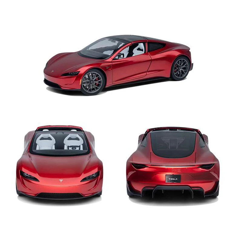 1/18 For Tesla Roadster Diecast Model 