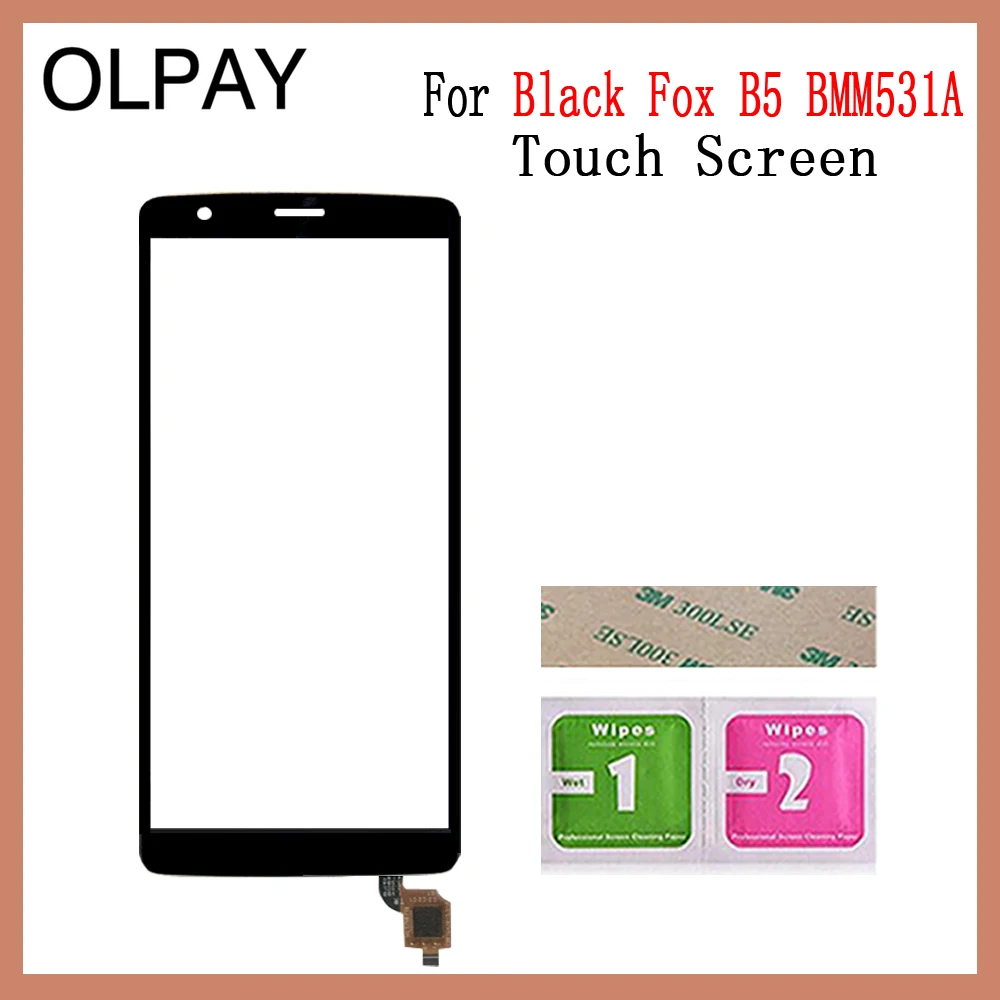 Black No Tools OLPAY 5,45 ''сенсорный экран для мобильного телефона для Black Fox B5 BMM531A сенсорный экран стекло дигитайзер панель объектив сенсор стекло Ремонт - Цвет: Black No Tools