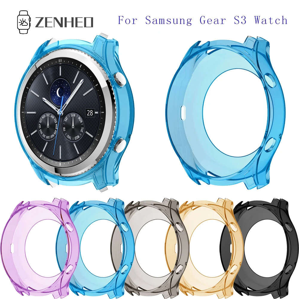 

New TPU Watch Protective Case Shell For Samsung Gear S3 Watch Removable Replacement Accessories TPU Protective Case Shell