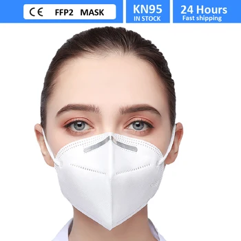 

30 Pcs KN95 Masks FFP2 Filter Dust Mouth PM2.5 Face Mask Flu Personal Protective Health Care Mask Fast Shipping