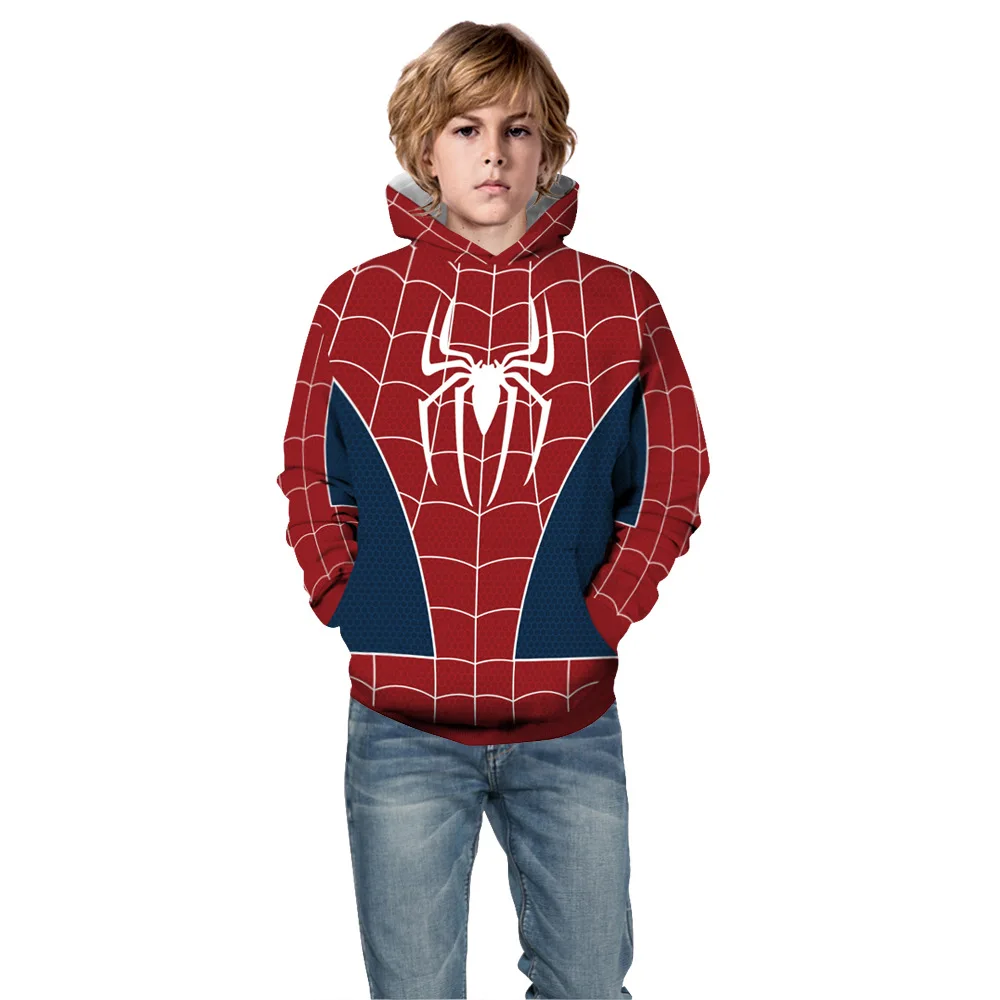 Детская Spider-man бейсбольная форма с капюшоном «мстители», «эндгейм», толстовка, куртка с капюшоном «Дэдпул», супергерой Marvel, Америка, уличная одежда