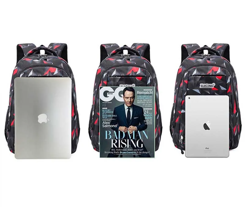 Геометрические узоры водонепроницаемые школьные сумки для девочек и мальчиков Детский рюкзак для детей сумка для книг Mochila Escolar школьный